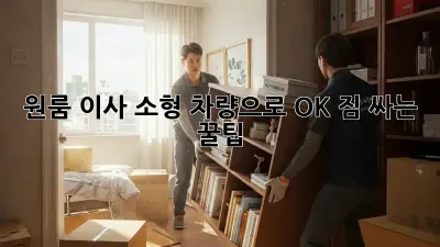 원룸 이사, 소형 차량으로 OK! 짐 싸는 꿀팁